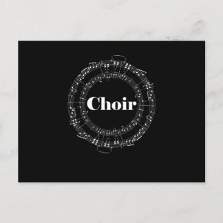 Choir Chorus Choral Music Conductor Notes Gift Vykort