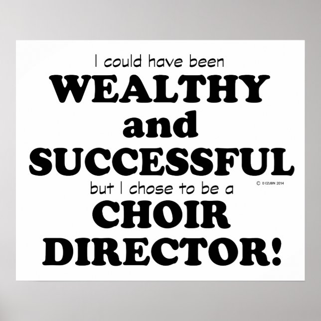 Choir Director-Förmögen och lyckad Poster (Framsidan)