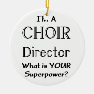 Choir Director Julgransprydnad Keramik
