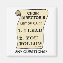 Choir Director list of Regler