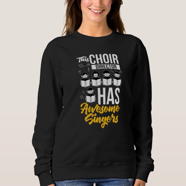Choir Director Music Singer Notes Instrument Teach T Shirt (Framsida)