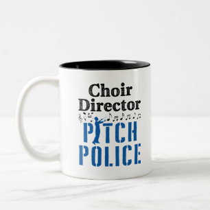 Choir Director Pitch Police Chorus Leader Två-Tonad Mugg