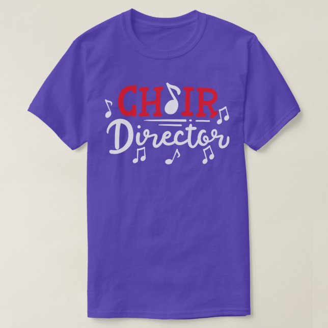 Choir Director Singing Singers T Shirt (Design framsida)