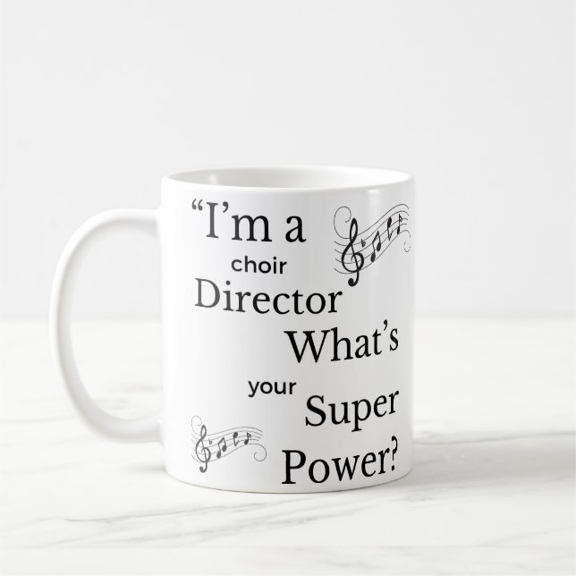 "Choir Director Superpower" Kaffemugg (Vänster)