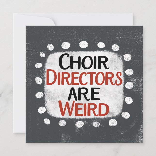 Choir Directors är Konstigens hälsningskort Kort (Framsida)