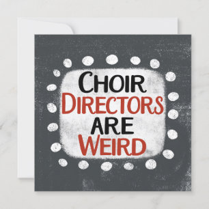 Choir Directors är Konstigens hälsningskort Kort