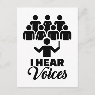 Choir, jag hör röster vykort