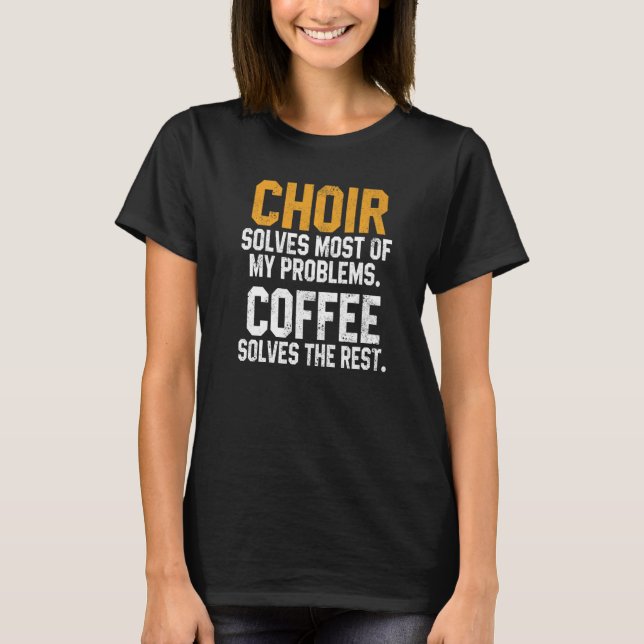 Choir löser mina problem kaffe Treble Women Teno T Shirt (Framsida)