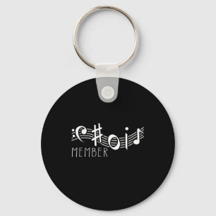 Choir Member Chorus Clef Singer Choral Music Gift Nyckelring