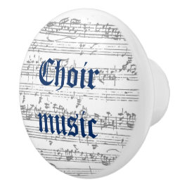 Choir Music ceramic pull Knopp