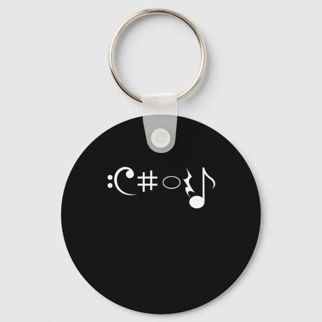 Choir Musik noter Singer Singing Musician Gift Nyckelring (Framsida)