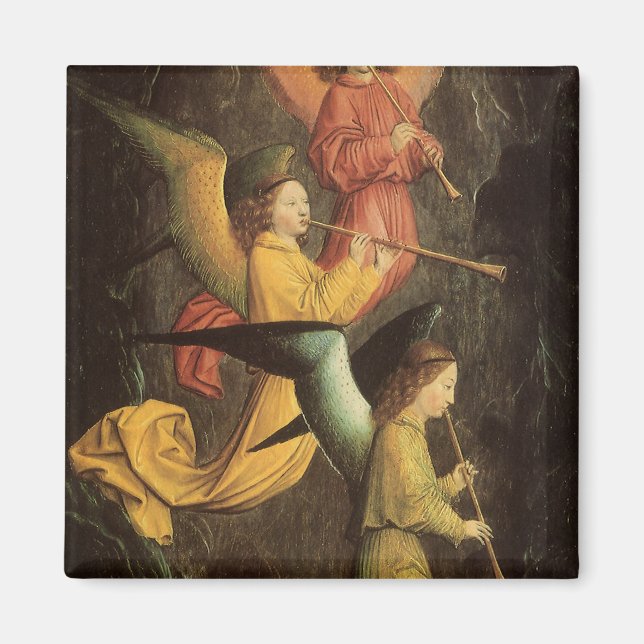 Choir of Änglar av Simon Marmion, Renaissance Art Magnet (Framsidan)