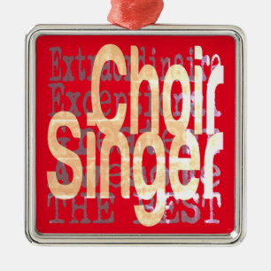 Choir Singer Extraordinaire Julgransprydnad Metall