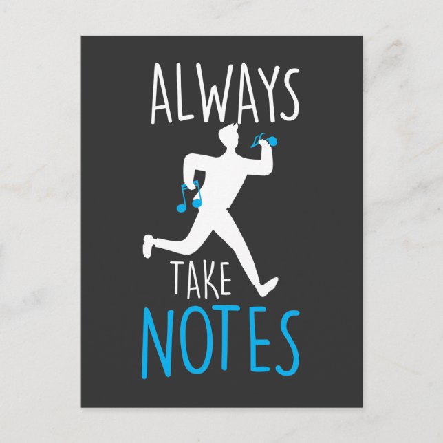 Choir Singer Musician Musical Orchestra Älskare Vykort (Framsida)