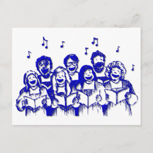 Choirmedlemmar/sångare Vykort