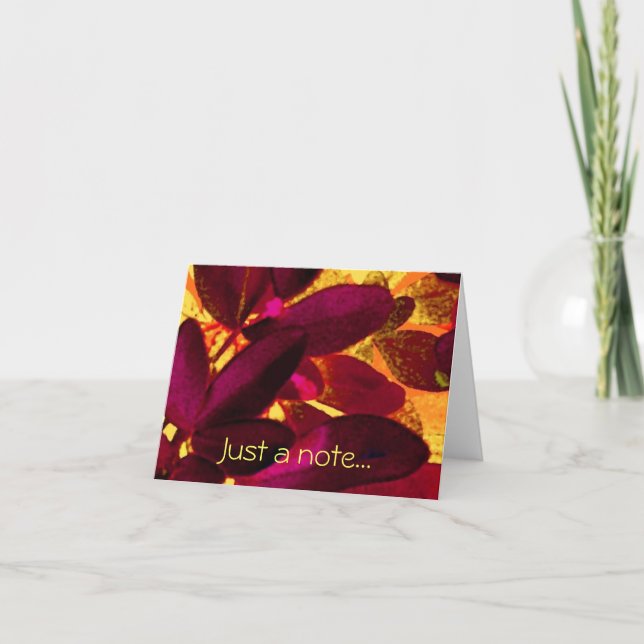 Choisya Autumn 'Just a note card' Kort (Framsida)