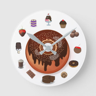 "Chokahock" Round Clock Rund Klocka