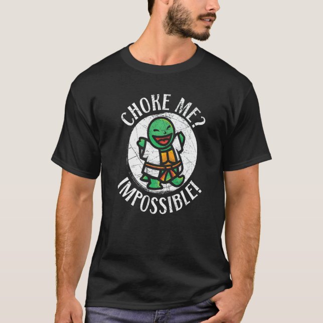 Choke Me Opossible Turtle Tortoise Marine Biology T Shirt (Framsida)