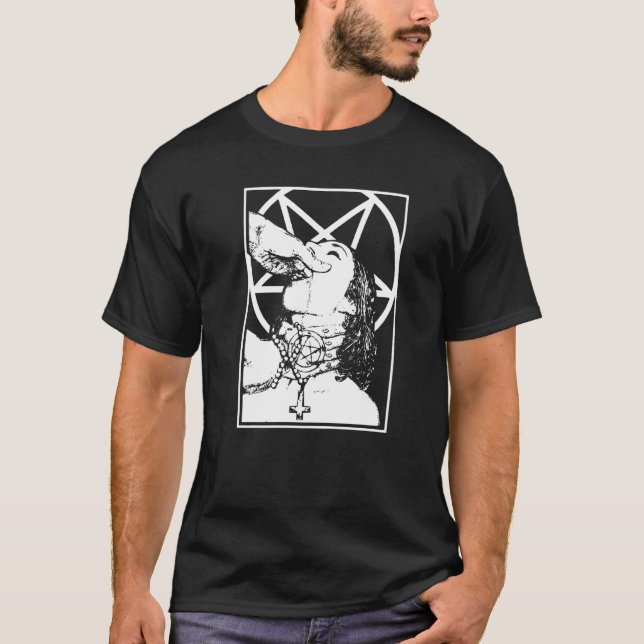Choke Me Satan T Shirt (Framsida)