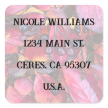 Chokecherries-adressetikett - kuvertsmärken