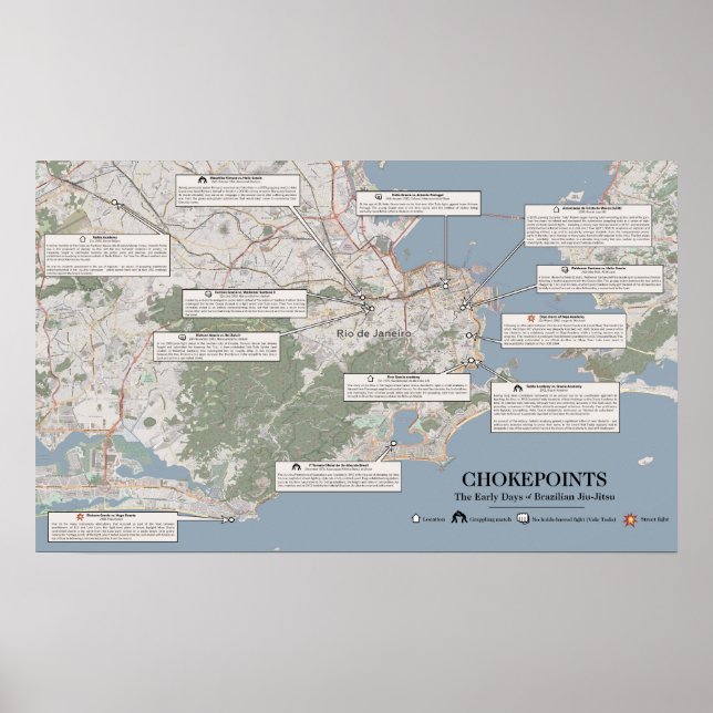 Chokepoints: Tidigt Days of Brazilian Jiu-Jitsu Poster (Framsidan)