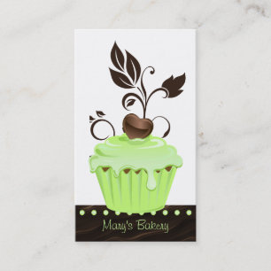 Choklad 2 för mint för muffin för bagerivisitko visitkort