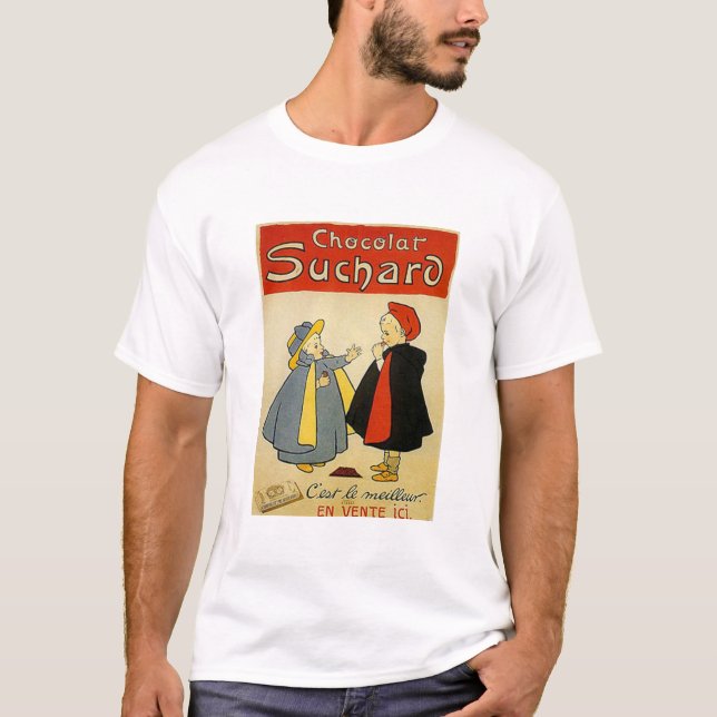 Choklad 2 Vintage annons T Shirt (Framsida)