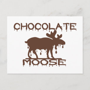 Choklad Älg Vykort