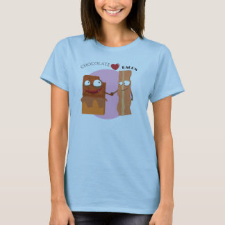 choklad älskar bacon t shirt