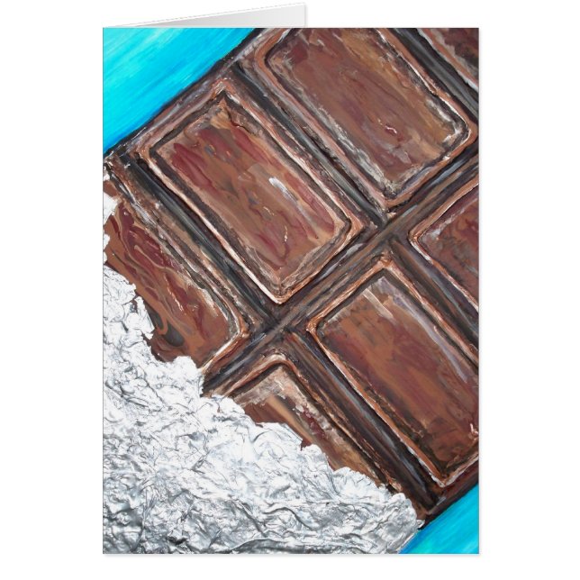 Choklad älskare art hälsningskort (Framsidan)