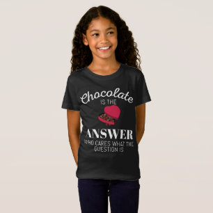 Choklad-Älskare-citattecknet är ett svar T Shirt