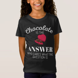 Choklad-Älskare-citattecknet är ett svar T Shirt