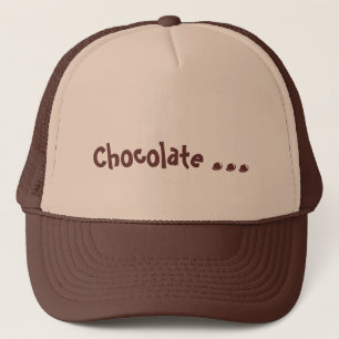 Choklad älskare hatt med chokladgodis truckerkeps