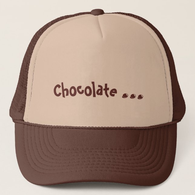 Choklad älskare hatt med chokladgodis truckerkeps (Framsida)