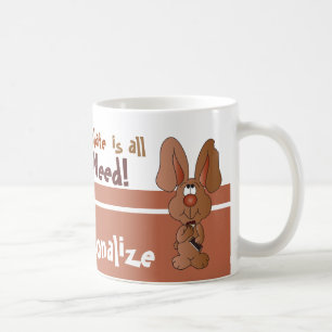 Choklad är all som jag behöver för påsk kaffemugg