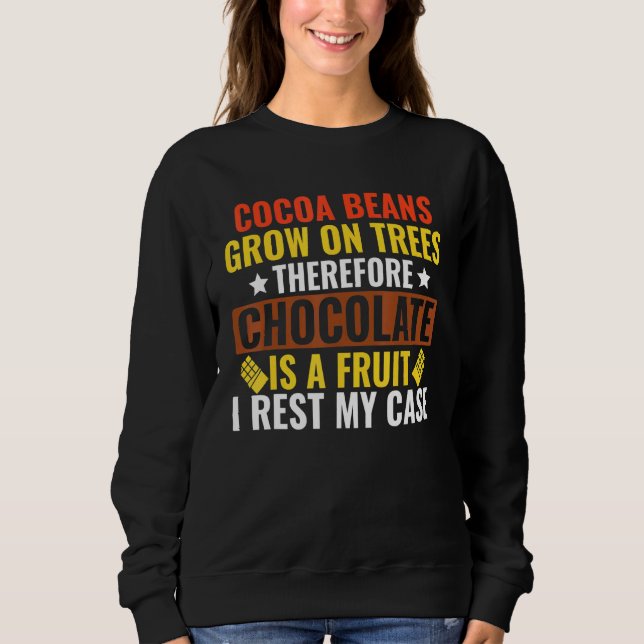 Choklad är frukt t shirt (Framsida)