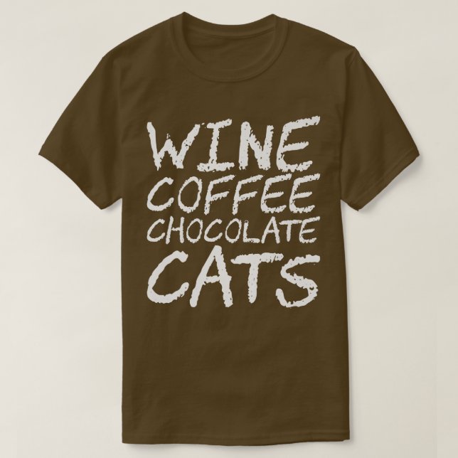 Choklad av vin-kaffe t shirt (Design framsida)