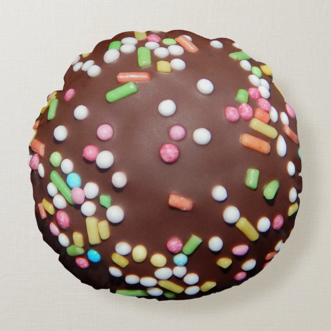 Choklad-behandling Rund Kudde (Framsidan)