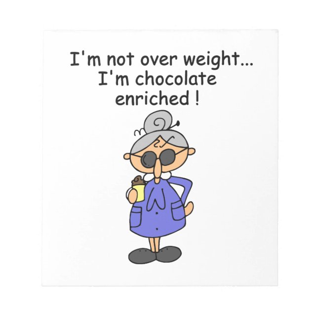 Choklad berikad humor anteckningsblock (Framsida)