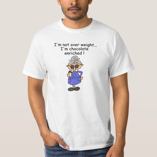 Choklad berikad humor t shirt (Framsida)