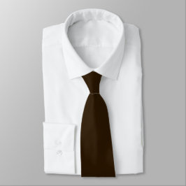 Choklad Brown Gömt Initialer Solid Färg Slips