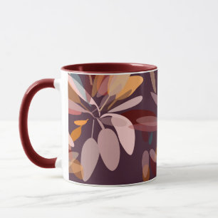 Choklad Brown och Beige Elegant - utskrift Mugg