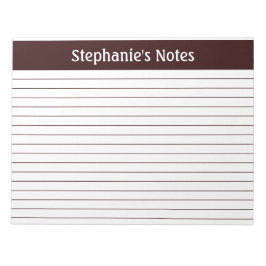 Choklad brun liggande liggande Personlig Anteckningsblock