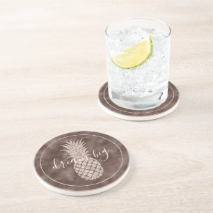 Choklad Brunt  ananas Glitter   Underlägg