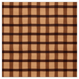 Choklad - brunt plädmönster tyg