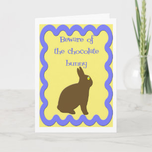 Choklad Bunny (Påsk) Helgkort