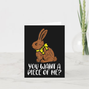 Choklad Bunny Vill du ha Biet från mig, Lustigt Ös Kort