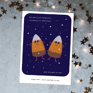 Choklad Candy Corn Duo "RäknarBlessings" Höst Julkort
