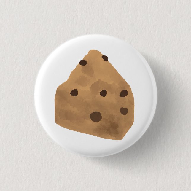 Choklad Chip Cookie Present Knapp (Framsida)