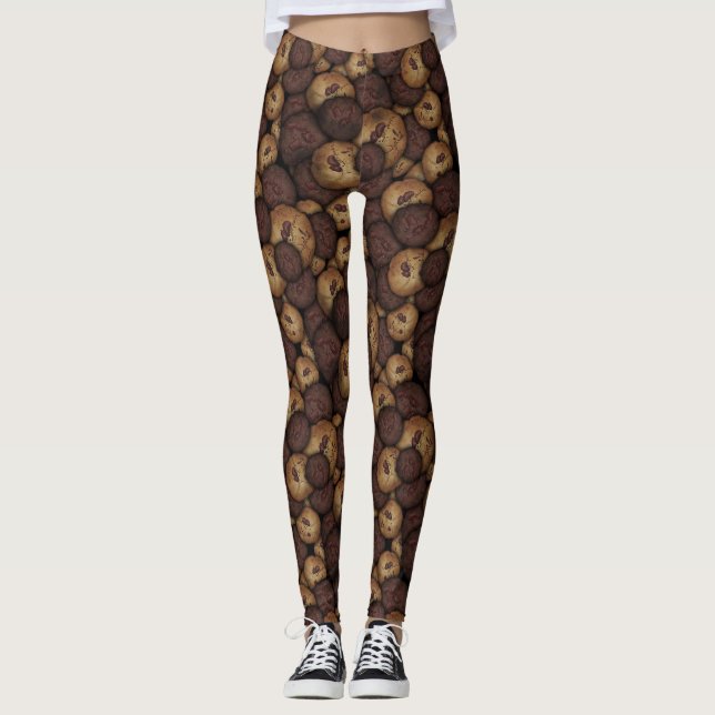 Choklad Chip Cookies Leggings (Framsida)